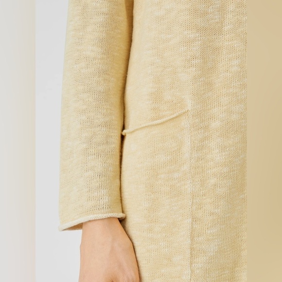 Eileen Fisher Organic Cotton Linen Slub Long Cardigan - Picture 3 of 9
